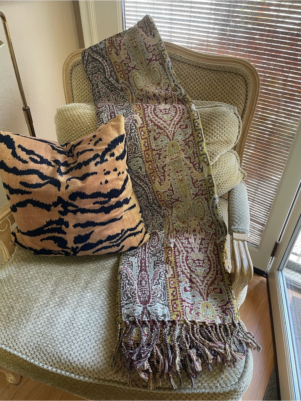 Crate and Barrel Picnic Blanket Throw - 100 Percent Cotton Made In India
